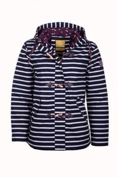 Ladies Toggle Jacket Bluewhite stripe